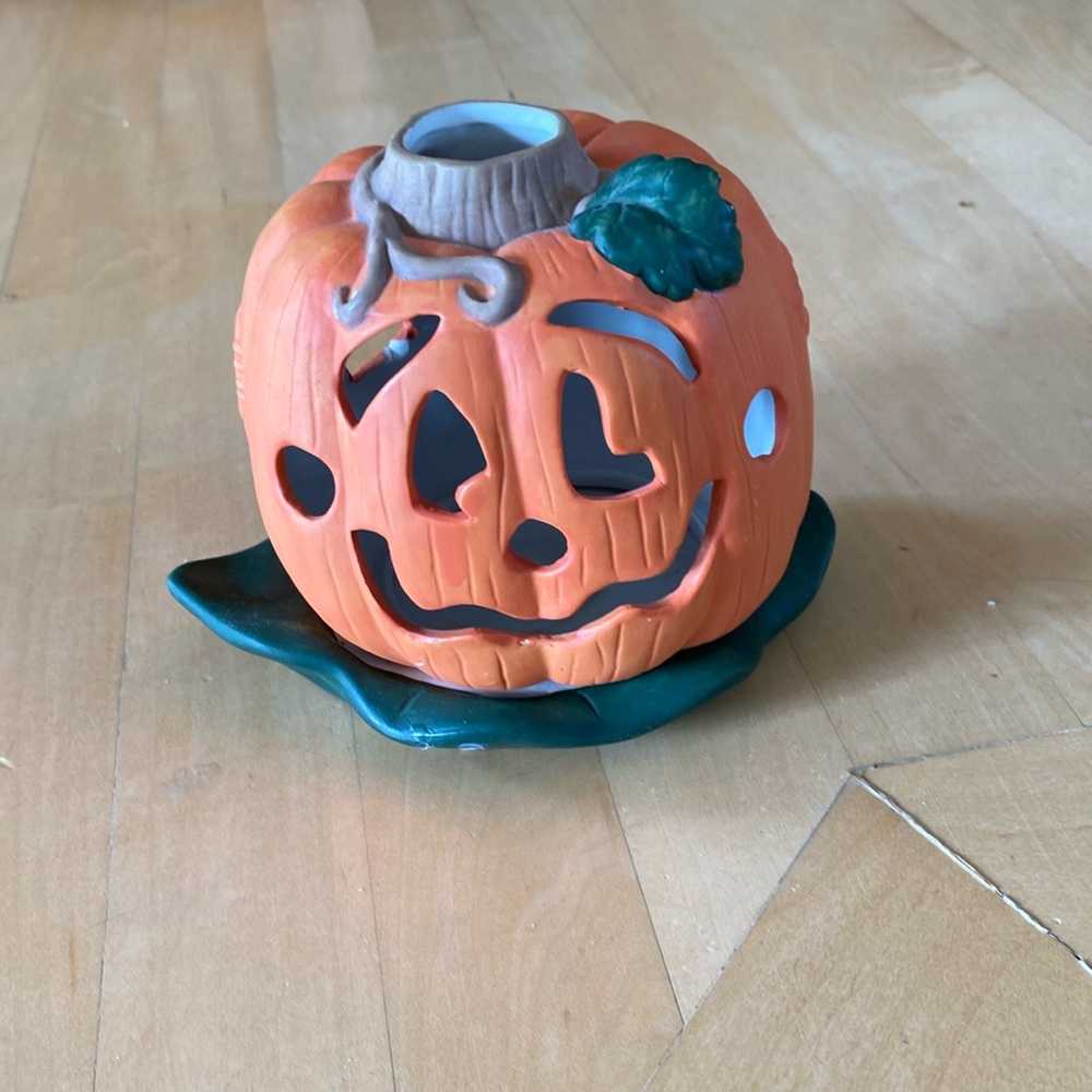 Spooky Hollow Pumpkin Candle Holder